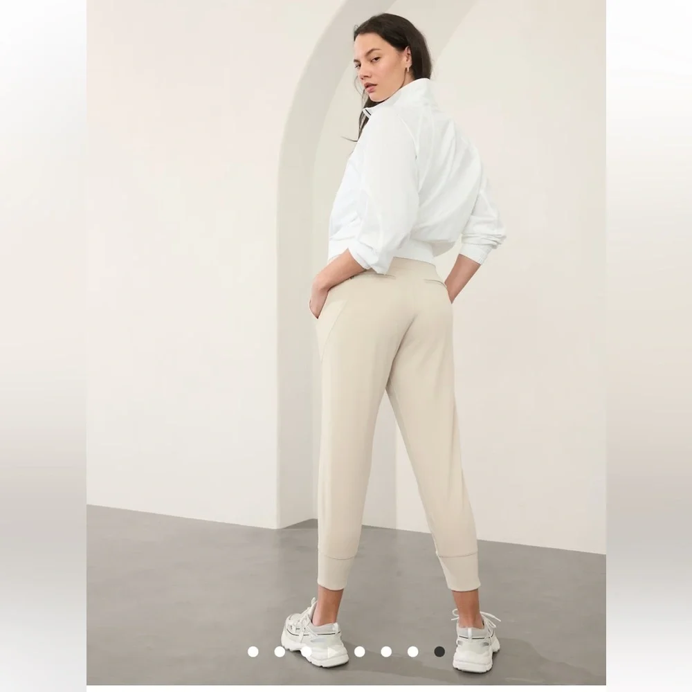 Athleta Gray Track Pants Relaxed Fit Joggers